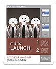 Office workers are holding emoticons Poster Template & Design ID ...
