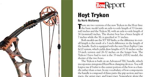 Bow Report: Hoyt Trykon | Grand View Outdoors