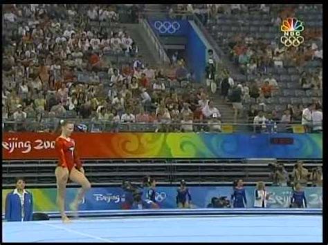 Bridget Sloan (USA) : 2008 Beijing Olympics : Qual FX - YouTube