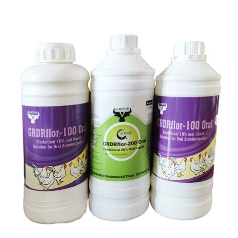 Antibiotic Veterinary Drug Florfenicol 20% Oral Solution for Poultry ...