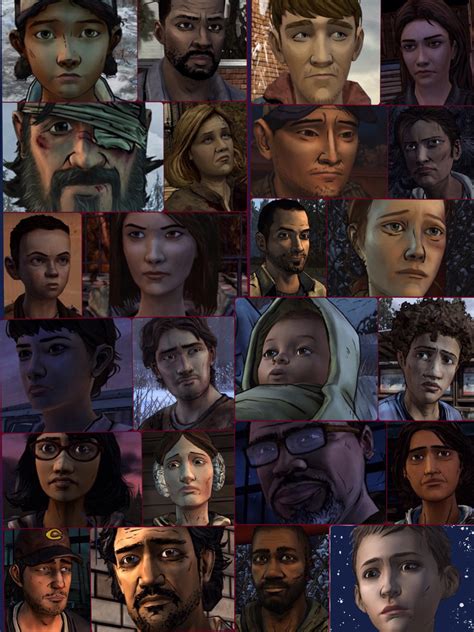 All the walking dead game characters season 1,2 by TANIA2003 on DeviantArt