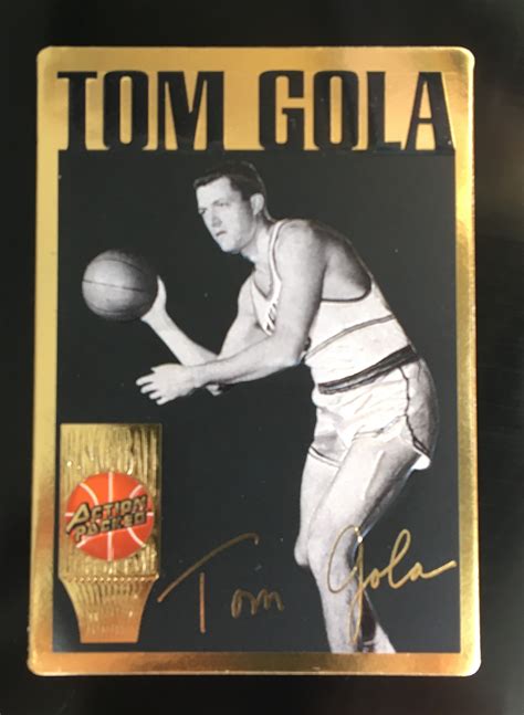 1995 Action Packed Hall of Fame #31 Tom Gola – Front – Cataloged Clutter