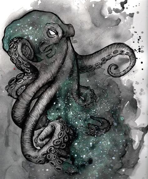 Space Kraken in 2021 | Octopus art drawing, Octopus tattoo design, Kraken art