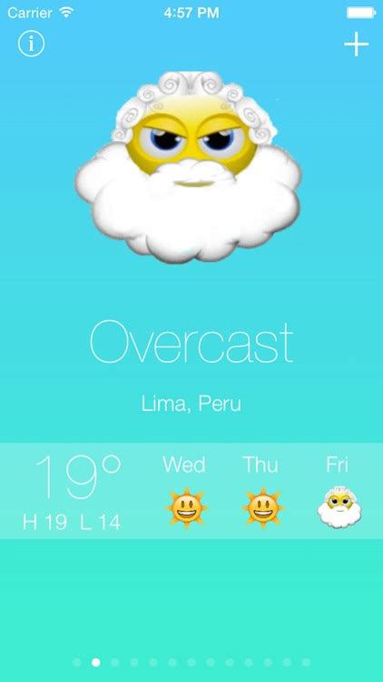 Emoji Weather - Fun emoji and emoticon weather reports and forecast by X11 Apps