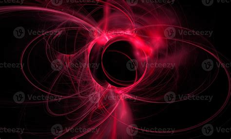 space fantasy illustration of red planetary system on dark space background, art, design ...