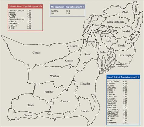 Balochistan Map District Wise - Caresa Vivianne