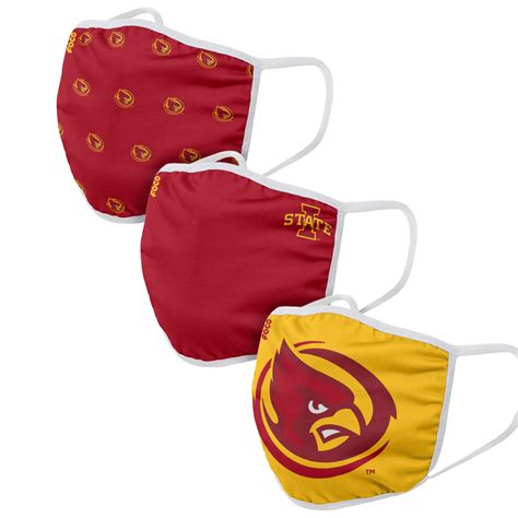 Iowa State Cyclones NCAA Mascot 3 Pack Face Cover