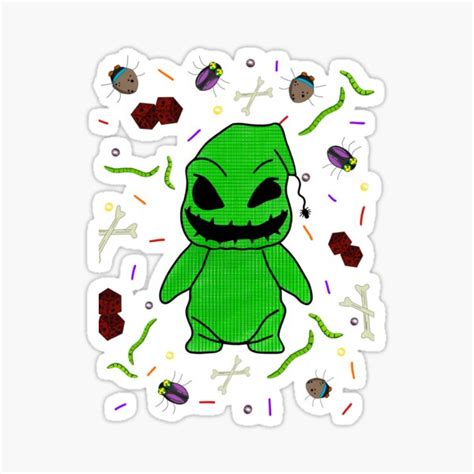 "Oogie boogie" Sticker for Sale by Anahi Sanchez | Redbubble