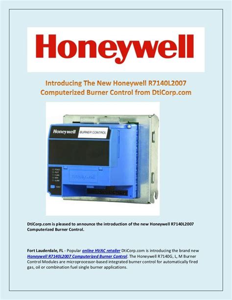 Honeywell Burner Control Manual Fault Codes