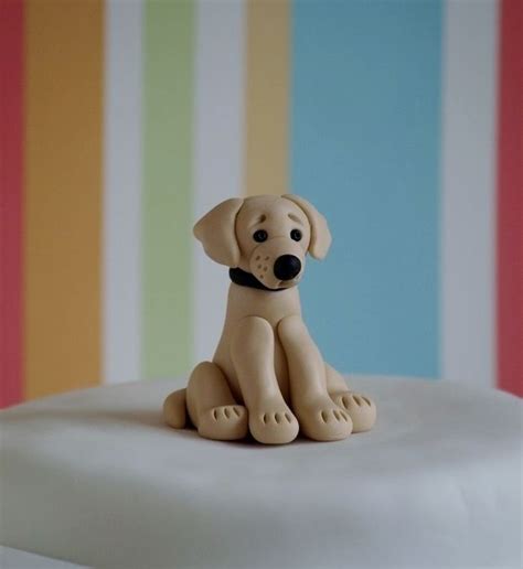 Golden Labrador Cake Topper | Dog cake topper, Dog cakes, Fondant dog