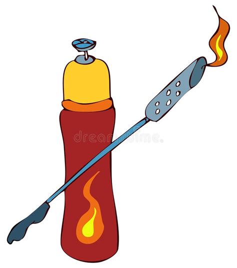 Blowtorch Vector Illustration. Stock Vector - Illustration of flame ...