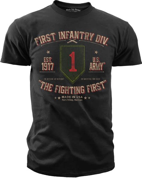 Men's Army T-Shirt - US Army 1st Infantry Retro | Military tee shirt, Army shirts, Shirts