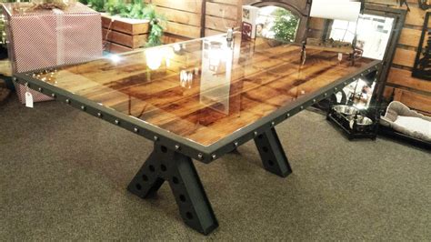 Buy a Handmade Modern Industrial Rustic 6 Foot Dining Table, Conference Table Made Of Metal And ...
