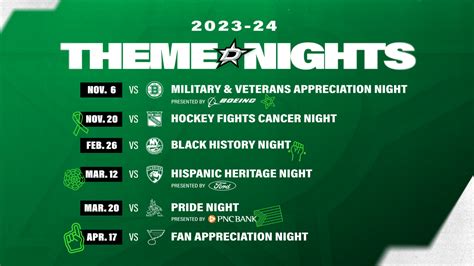 Stars announce 2023-24 theme night schedule | Dallas Stars