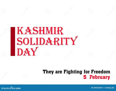 5TH February Kashmir Day Poster Design Illustration. Kashmir Solidarity ...