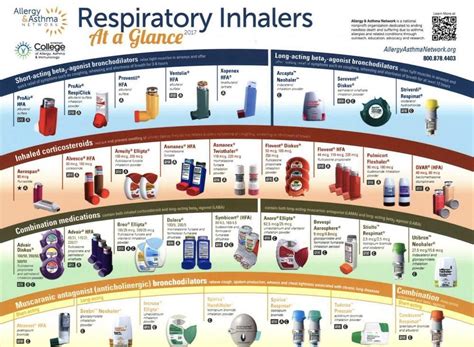 Allergy And Asthma Network Inhaler Chart Printable