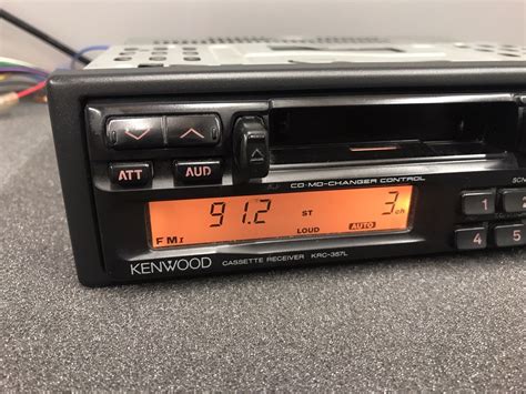 Old Classic Kenwood Car Radio Stereo Cassette Player Model Krc-357L Cd Control - JT Audio