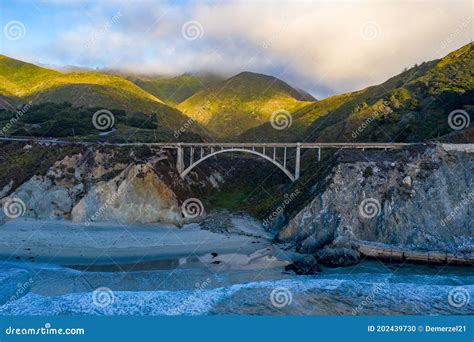 Rocky Creek Bridge - Big Sur, California Stock Photo - Image of cross, famous: 202439730