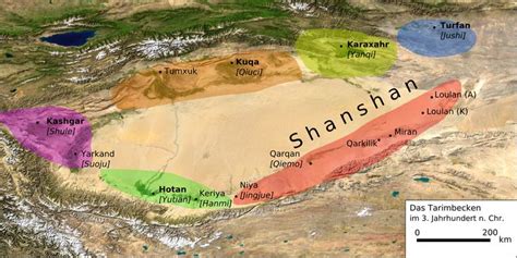 Tarim Basin in the 3rd century | Taklamakan desert, Silk road, Ancient art