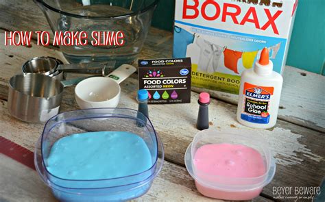 How to Make Slime with Glue and Borax - Beyer Beware