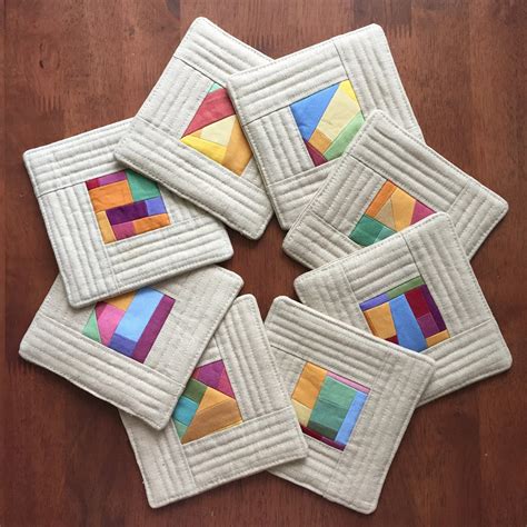 Teaginny Designs: Quilt As You Go Coasters