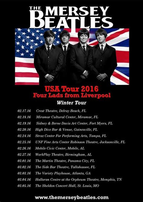 The Mersey Beatles – Four Lads from Liverpool, at The Side Bar Theatre, Tallahassee FL, Music