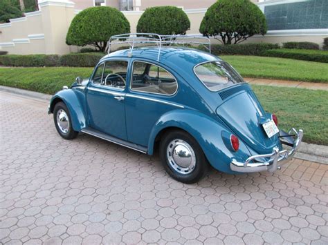 1965 Volkswagen Beetle — A nicely, restored sunroof Bug finished in Sea ...