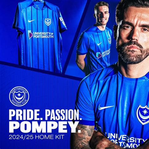 Portsmouth FC 2024-25 Home Kit