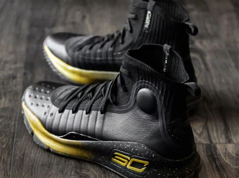 Stephen Curry Wears Black/Gold Under Armour Curry 4 PE for Game 4 of ...