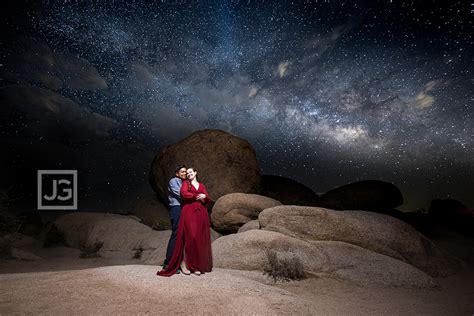 Astrophotography Joshua Tree Engagement Photography!!