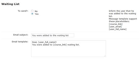 Course Catalog Waiting List - Email Templates - CreativeMinds Products ...