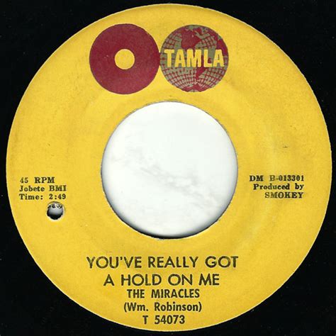 The Miracles - You've Really Got A Hold On Me / Happy Landing (1962, Vinyl) | Discogs