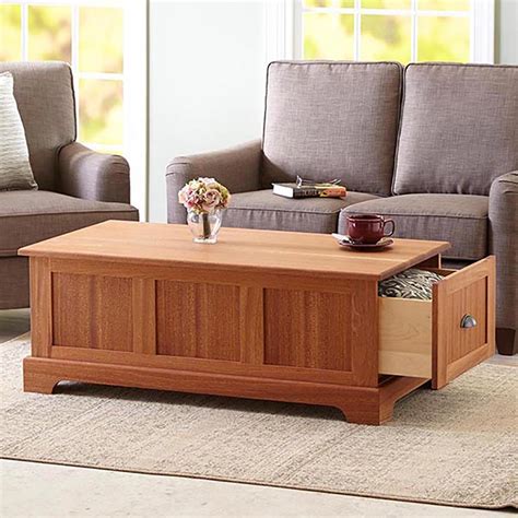 Coffee Table with Storage Drawers Woodworking Plan from WOOD Magazine