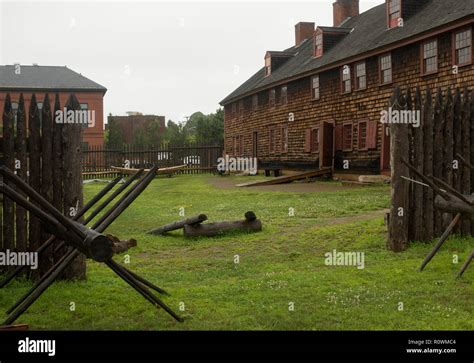 Old Fort Western Augusta Maine Stock Photo - Alamy