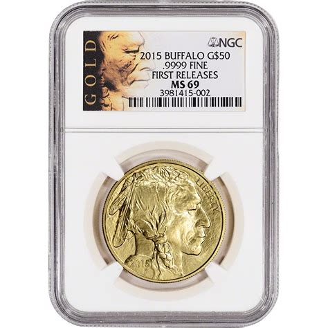 2015 American Gold Buffalo (1 oz) $50 MS69 - First Releases - ALS Label ...