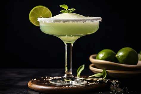 Premium AI Image | The Perfect Blended Margarita Mexican Drink