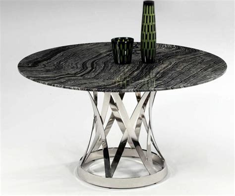 Shiny Marble Top and Chrome Plate Spiral Outline Contemporary Table Sacramento California CHJAN