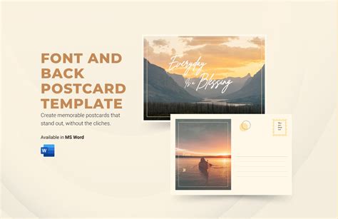 4x6 Postcard Template in Word - Download | Template.net