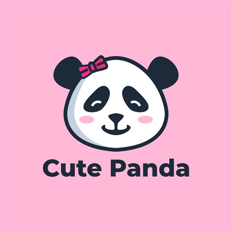 Cute Panda Logo Templates 7475505 Vector Art at Vecteezy