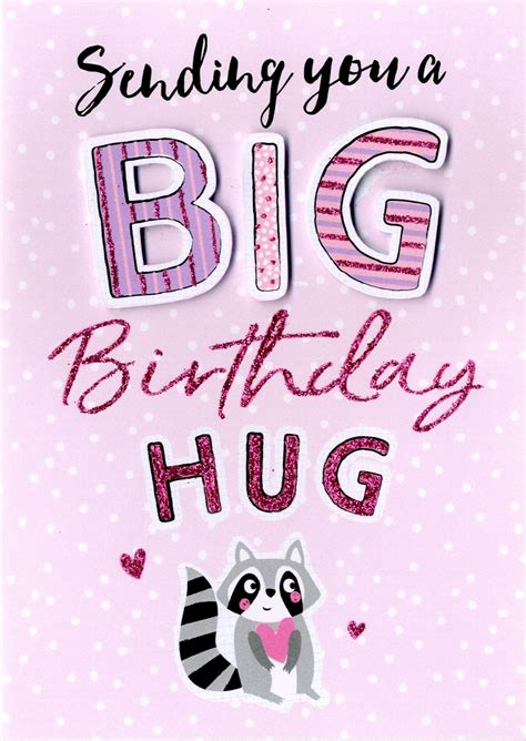 Big Birthday Hug Birthday Greeting Card | Cards