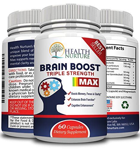 HEALTH NURTURE BRAIN BOOST MAXIMUM STRENGTH - Best Brain Supplement