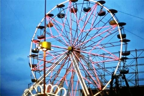 Ferris Wheel Palisades Amusement Park, Cliffside Park, Fort Lee, Bergen County, Hudson River ...