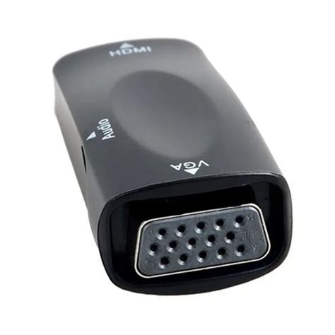 HDMI Female to VGA Female Adapter cable with Audio Input for Meegopad T02 windows MINI PC dongle ...