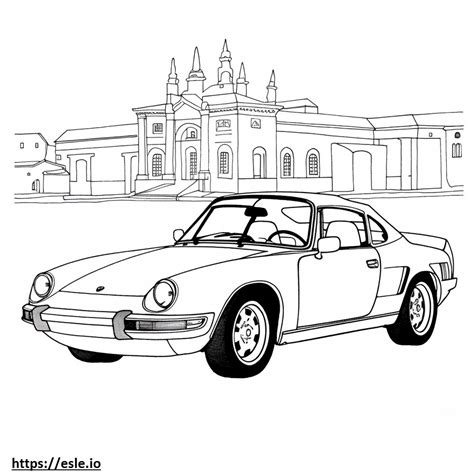 Porsche 911 Carrera 2024 coloring page