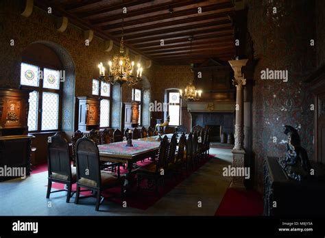 An interior of the Cochem Castle, Germany Stock Photo - Alamy