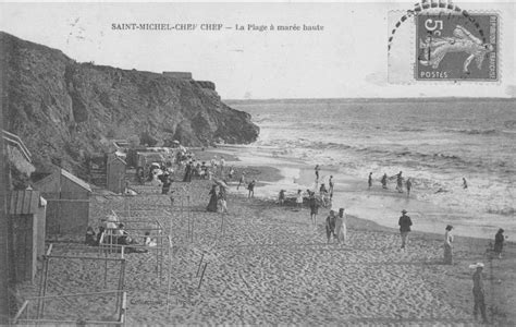 Saint-Michel-Chef-Chef - Saint Michel Chef Chef - la plage à marée haute - Carte postale ...