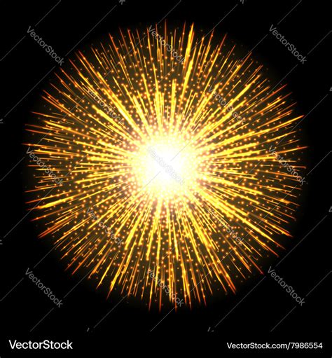 Transparent light flare firework effect isolated Vector Image