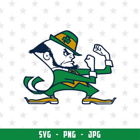 Notre Dame Fighting Irish Logo Svg png jpg NCAA Notre Dame | Etsy