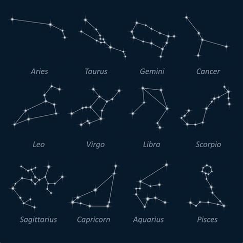 Premium Vector | Science astronomy, night sky and constellations ...