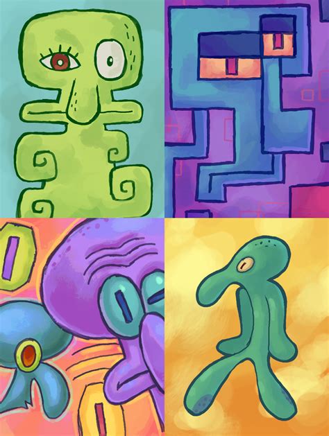 Squidward art by TikkiToon on Newgrounds